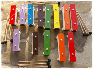 Kolorowy metalofon